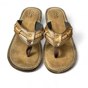 Clarks Women's Fenner Nerice Flip Flop Size 9